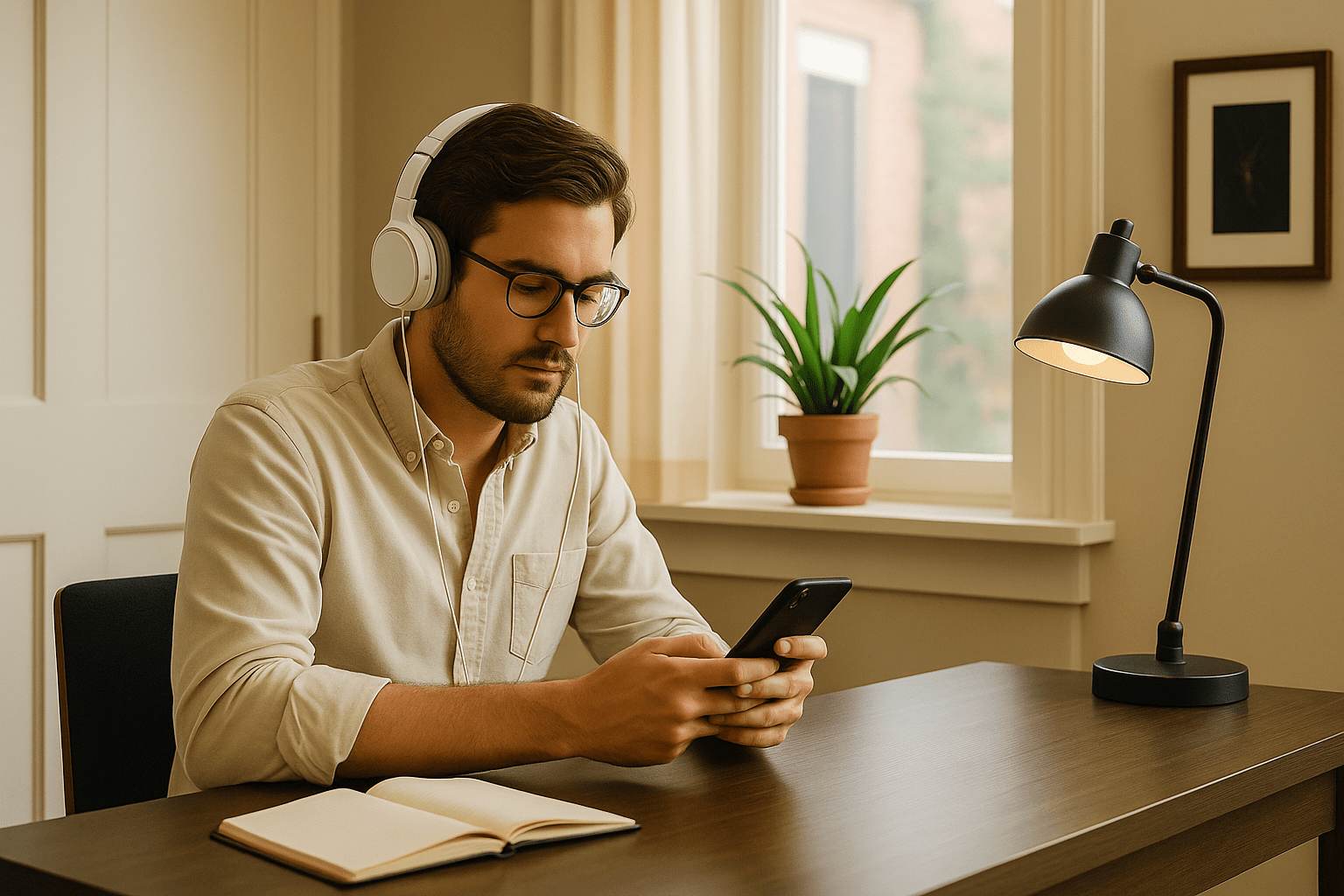 A man watching TikTok Reels